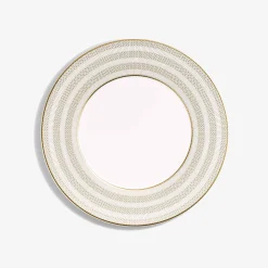 New Baccarat Arcadia Gold & Platinum Dinner Plates, Set of 2