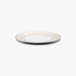 New Baccarat Arcadia Gold & Platinum Dinner Plates, Set of 2