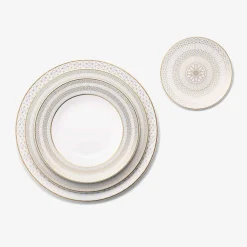 Baccarat Arcadia Gold & Platinum Soup Bowls, Set of 2