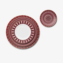 Outlet Baccarat Arcadia Plates Red | United States