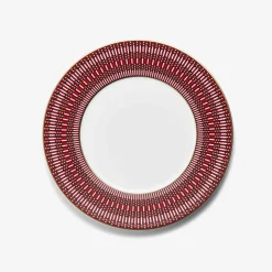 Hot Baccarat Arcadia Red Dinner Plates, Set of 2