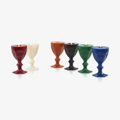 Clearance Baccarat Harcourt Glass Candle Red