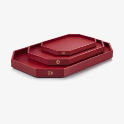 Sale Baccarat Octogone Tray L Red