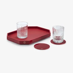 Outlet Baccarat Octogone Tray M Red